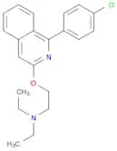 Ethanamine, 2-[[1-(4-chlorophenyl)-3-isoquinolinyl]oxy]-N,N-diethyl-
