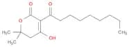 2H-Pyran-2-one, 5,6-dihydro-4-hydroxy-6,6-dimethyl-3-(1-oxononyl)-
