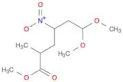 Hexanoic acid, 6,6-dimethoxy-2-methyl-4-nitro-, methyl ester