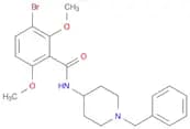 Benzamide, 3-bromo-2,6-dimethoxy-N-[1-(phenylmethyl)-4-piperidinyl]-
