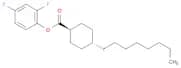 Cyclohexanecarboxylic acid, 4-octyl-, 2,4-difluorophenyl ester, trans-