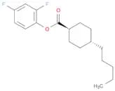 Cyclohexanecarboxylic acid, 4-pentyl-, 2,4-difluorophenyl ester, trans-