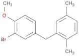Benzene, 2-bromo-4-[(2,5-dimethylphenyl)methyl]-1-methoxy-