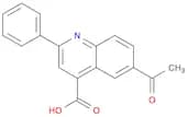 4-Quinolinecarboxylic acid, 6-acetyl-2-phenyl-