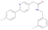 3-Pyridineacetamide, 6-(4-fluorophenyl)-N-[(3-fluorophenyl)methyl]-