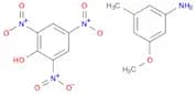 Benzenamine, 3-methoxy-5-methyl-, compd. with 2,4,6-trinitrophenol(1:1)