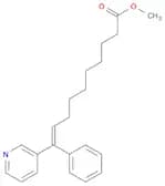9-Decenoic acid, 10-phenyl-10-(3-pyridinyl)-, methyl ester, (E)-