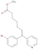 6-Heptenoic acid, 7-(3-bromophenyl)-7-(3-pyridinyl)-, methyl ester, (E)-