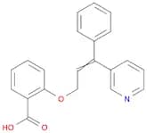 Benzoic acid, 2-[[3-phenyl-3-(3-pyridinyl)-2-propenyl]oxy]-