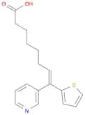 7-Octenoic acid, 8-(3-pyridinyl)-8-(2-thienyl)-, (E)-
