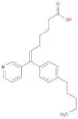 6-Heptenoic acid, 7-(4-pentylphenyl)-7-(3-pyridinyl)-, (E)-
