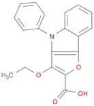 4H-Furo[3,2-b]indole-2-carboxylic acid, 3-ethoxy-4-phenyl-