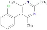 Pyrimidine, 5-(2-chlorophenyl)-2,4,6-trimethyl-