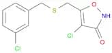 3(2H)-Isoxazolone, 4-chloro-5-[[[(3-chlorophenyl)methyl]thio]methyl]-
