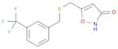 3(2H)-Isoxazolone, 5-[[[[3-(trifluoromethyl)phenyl]methyl]thio]methyl]-