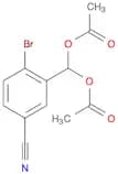 Benzonitrile, 3-[bis(acetyloxy)methyl]-4-bromo-