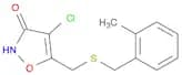 3(2H)-Isoxazolone, 4-chloro-5-[[[(2-methylphenyl)methyl]thio]methyl]-