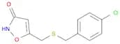 3(2H)-Isoxazolone, 5-[[[(4-chlorophenyl)methyl]thio]methyl]-