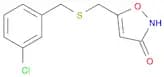 3(2H)-Isoxazolone, 5-[[[(3-chlorophenyl)methyl]thio]methyl]-