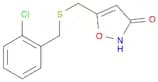 3(2H)-Isoxazolone, 5-[[[(2-chlorophenyl)methyl]thio]methyl]-