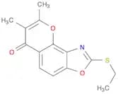 6H-Pyrano[2,3-e]benzoxazol-6-one, 2-(ethylthio)-7,8-dimethyl-