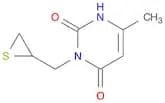 2,4(1H,3H)-Pyrimidinedione, 6-methyl-3-(thiiranylmethyl)-