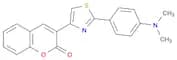 2H-1-Benzopyran-2-one, 3-[2-[4-(dimethylamino)phenyl]-4-thiazolyl]-