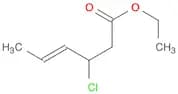 4-Hexenoic acid, 3-chloro-, ethyl ester, (E)-