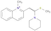 Quinolinium,1-methyl-2-[2-(methylthio)-2-(1-piperidinyl)ethenyl]-, iodide (1:1)