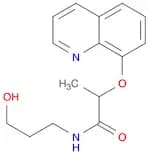 Propanamide, N-(3-hydroxypropyl)-2-(8-quinolinyloxy)-