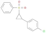 Benzene, 1-chloro-4-[2-(phenylsulfonyl)cyclopropyl]-