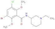 Benzamide, 3-bromo-5-chloro-N-(1-ethyl-3-piperidinyl)-2,6-dimethoxy-