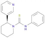 1-Piperidinecarbothioamide, N-phenyl-2-(3-pyridinyl)-, (S)-
