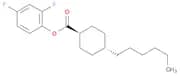 Cyclohexanecarboxylic acid, 4-hexyl-, 2,4-difluorophenyl ester, trans-