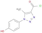 1H-1,2,3-Triazole-4-carbonyl chloride, 1-(4-hydroxyphenyl)-5-methyl-