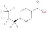 Cyclohexanecarboxylic acid, 4-(heptafluoropropyl)-, trans-