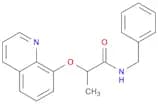 Propanamide, N-(phenylmethyl)-2-(8-quinolinyloxy)-