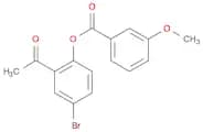 Benzoic acid, 3-methoxy-, 2-acetyl-4-bromophenyl ester