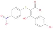 2H-1-Benzopyran-2-one, 4,7-dihydroxy-3-[(4-nitrophenyl)thio]-