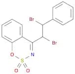 1,2,3-Benzoxathiazine, 4-(1,2-dibromo-2-phenylethyl)-, 2,2-dioxide
