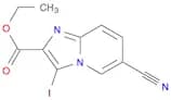 6-Cyano-3-iodo-imidazo[1,2-a]pyridine-2-carboxylic acid ethyl ester