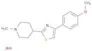 Piperidine, 4-[4-(4-methoxyphenyl)-2-thiazolyl]-1-methyl-, hydrobromide