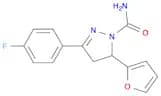 1H-Pyrazole-1-carboxamide,3-(4-fluorophenyl)-5-(2-furanyl)-4,5-dihydro-