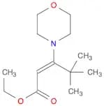 2-Pentenoic acid, 4,4-dimethyl-3-(4-morpholinyl)-, ethyl ester, (E)-