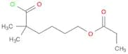 Hexanoyl chloride, 2,2-dimethyl-6-(1-oxopropoxy)-
