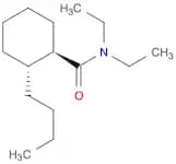 Cyclohexanecarboxamide, 2-butyl-N,N-diethyl-, trans-
