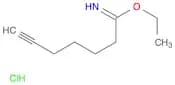 6-Heptynimidic acid, ethyl ester, hydrochloride