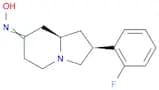 7(1H)-Indolizinone, 2-(2-fluorophenyl)hexahydro-, oxime, trans-