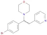 Morpholine, 4-[1-(4-bromophenyl)-2-(3-pyridinyl)ethenyl]-