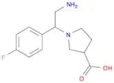 1-[2-AMINO-1-(4-FLUORO-PHENYL)-ETHYL]-PYRROLIDINE-3-CARBOXYLIC ACID